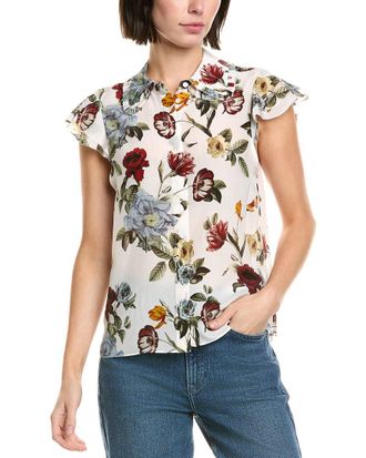 Alice & Olivia Alice + Olivia Martel Silk Blouse