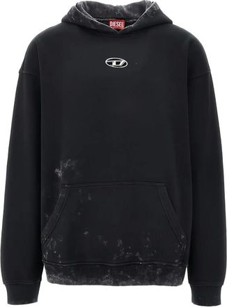 Diesel Hoodies & sweatvesten, Heren, Zwart, M, Zwarte Boxy Sweater voor Vrouwen