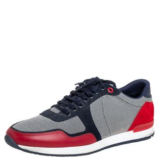 Carolina Herrera CH Carolina Herrera Multicolor Suede And Leather Low Top Sneakers Size 40