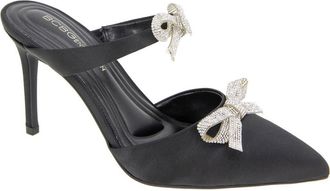 BCBGeneration Bardia Pointed Toe Mule in Black Satin at Nordstrom Rack, Size 9.5
