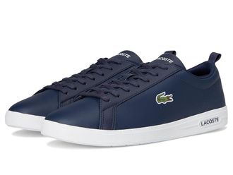 Lacoste Court Base Sneakers Mens Shoes Navy/White : 10.5 D - Medium, Leather