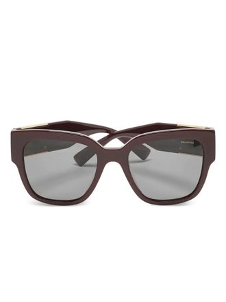 Versace square-frame sunglasses - Red