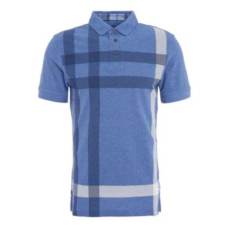 Barbour Polo Shirts, male, Blue, Size: M Blaine Plaid Polo