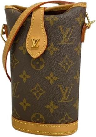 Louis Vuitton Pre-owned Pochette Fold Me - Dames - Pre-owned - Bruin - Maat: ONE Size Leer