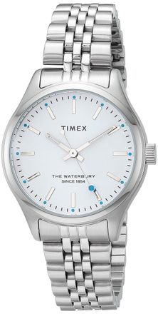 Timex Waterbury 34mm Silver-tone Ladies Watch