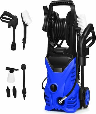 Costway Costway - Hidrolavadora De Alta Presi&oacute;n De 2030 Psi,5 L/min,1400 W Con Boquilla,cables Y Mangueras Limpiadoras A Presi&oacute;n Para Jard&iacute;n Coche Casa Exteri