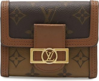 Louis Vuitton Galle Light Brown Monogram Monogram Monogram Reverse Wallet (Tri-Fold) (Pre-Owned)