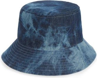 Open Edit Acid Wash Denim Bucket Hat at Nordstrom, Size Large/x-Large