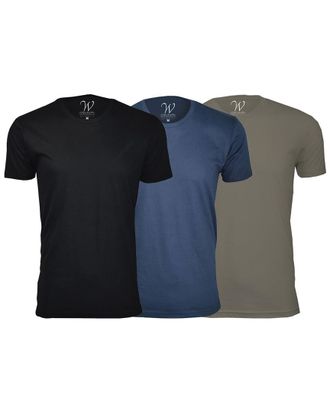 Ethan Williams Clothing Set Of 3 Ultra Soft Suede Crewneck T-Shirt