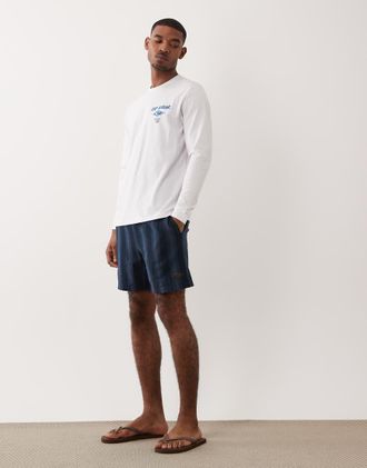 Rip Curl Pantaloncini da volley blu navy a righe