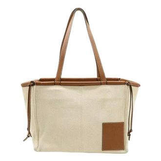 Loewe Pre-owned Tote Bags, female, Beige, Size: ONE SIZE Pre-owned Cushion 2way Tote Bag