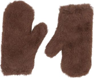 Max Mara Handschoenen - unisex - Handschoenen - Bruin - S/M - Wol - Accessoires