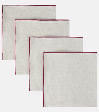 ONCE MILANO Set of 4 linen napkins