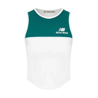 Miu Miu Top T&eacute;cnico El&aacute;stico - Sport - Mujer - Multicolor - XL