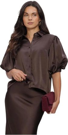 Notre-V Dames, Blouses & Shirts, Bruin, Maat: XL