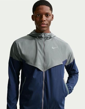 Nike Mens Windrun Jacket - Smoke Grey Navy - Size: 38/Regular