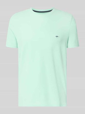 Fynch-Hatton Fynch-Hatton Regular Fit T-Shirt mit Logo-Stitching in Mint, Gr&ouml;&szlig;e 3XL