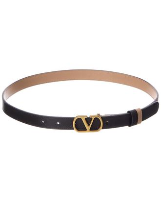 Valentino Vlogo Signature Reversible Leather Belt
