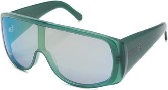 Maison Margiela Groene Zijde & Nylon Zonnebril - Dames - Zonnebrillen - Groen - ONE Size - Nylon - Accessoires