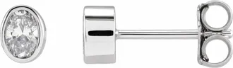 Diamond2Deal 14K Gold 1/3ct Lab-Grown Diamond Stud Earrings Clarity SI, Color G-H