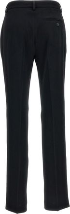Alberto Biani Black Straight-Leg Trousers