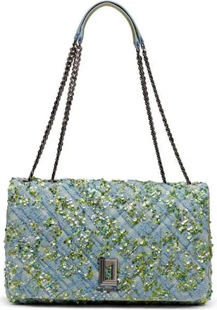 Karl Lagerfeld Lafayette Shoulder in Blue Aura Sequin at Nordstrom