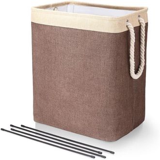 OEM Cesto De Ropa Grande De 50 X 41 X 31 Cm, Bolsa De Lavander&iacute;a Plegable Con Asas De Cuerda, Contenedor De Almacenamiento Adecuado Para Dormitorio, Lavad