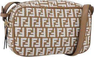 Fendi Pre-owned Canvas Cross Body Bag - Dames - Vintage Schoudertas - Beige - ONE Size - Vintage