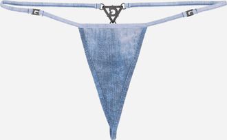 Guess Co Women s Triangle Thong Denim