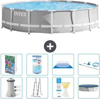 Intex Piscina Prism Frame Redonda - 427x107 Cm - 9-piezas S542