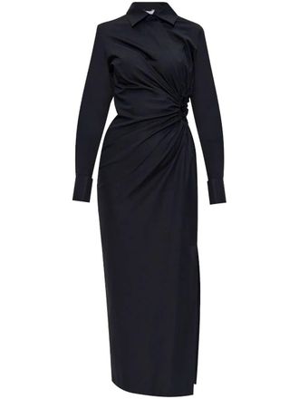 Max Mara Etere Cut Out Popeline Dress