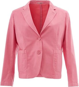 Lardini Katoenen Blazer Relaxed Fit - Dames - Blazers - Roze - L - Katoen - Jassen