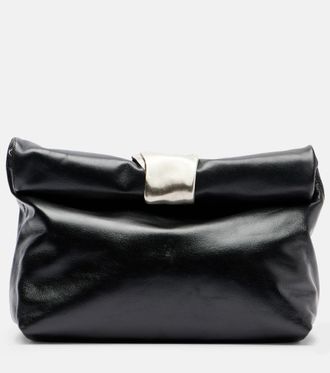 Staud Cuff leather clutch
