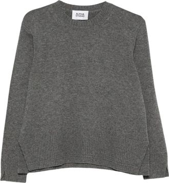 Alpha Studio Maglione Girocollo - - Knitwear - Donna - Grigio - L