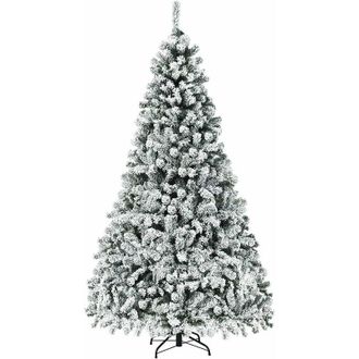 Costway Costway &Aacute;rbol De Navidad Artificial 225 Cm Con Soporte Led Cadena De Luces Decoraci&oacute;n Para Navidad Hogar