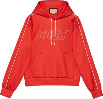 Gucci Neoprene Hooded Sweatshirt Red 768498-XJF38-6284