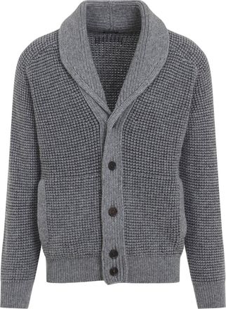 Ermenegildo Zegna Grey Cashmere Cardigan-Uomo