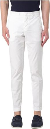 Fay Mastic Slim Fit Chinos Broek - Heren - Slim Fit Broeken - Wit - W40 - Katoen - Broeken