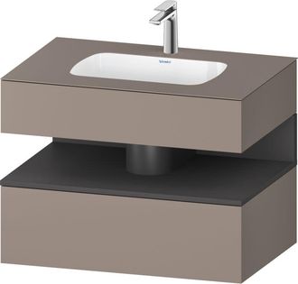Duravit Qatego Lavabo Encastrado Con Base De Lavabo Consola, - Duravit