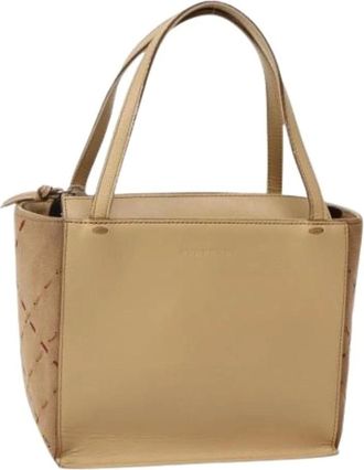 Burberry Pre-owned Handbags, female, Beige, Size: ONE SIZE Pre-owned Vintage Handbag