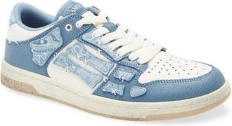 Amiri Bandana Skeleton Low Top Sneaker in Ashley Blue at Nordstrom, Size 12Us
