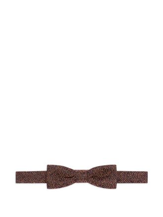 Dries Van Noten patterned bow tie - Brown