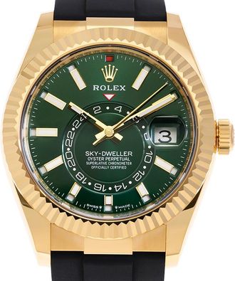 Rolex Sky Dweller Green Mens Watch M336238-0004