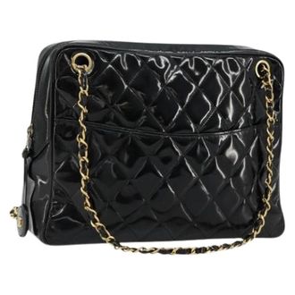 Chanel Pre-owned Shoulder Bags, female, Black, Size: ONE SIZE Pre-owned Vintage Shoulder Bag