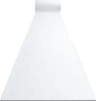 RugsX Passatoia Spessa Gommata Rumba 1950 Nozze Colore Unico Bianco 100cm White 100x700 Cm