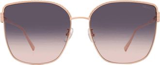 Chopard Smoke Orange Gradient Butterfly Ladies Sunglasses SCHG67M 08FC 63