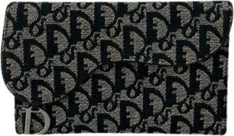 Dior Pre-owned Wallets, female, Black, Size: ONE SIZE Pre-owned Canvas wallets