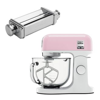 DeLonghi 5L kMix Stand Mixer Pink & Lasagne Roller
