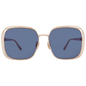 Dior Blue Square Ladies Sunglasses CD40151U 10V 58