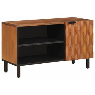 vidaXL TV Cabinet Acacia Brown Finish 80 x 33 x 46 cm Solid Mango Wood vidaXL